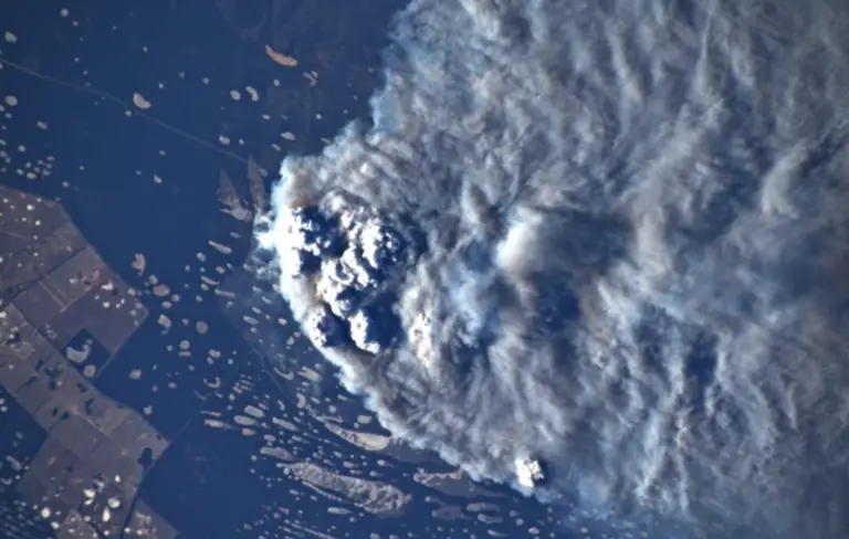 incendio australia foto dallo spazio