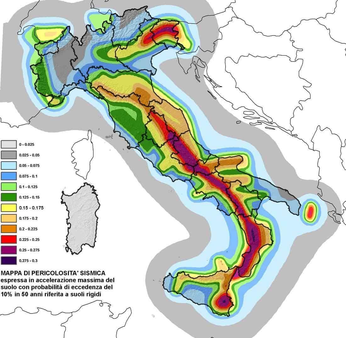 Fibra ottica e rischio terremoti in Italia 