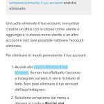 eliminare account instagram 5