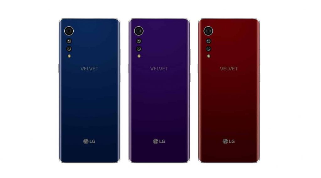 LG Velvet: colorazioni