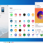 "il tuo telefono" di windows 10 integra le app android su pc