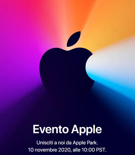 nuovo evento apple 10 novembre