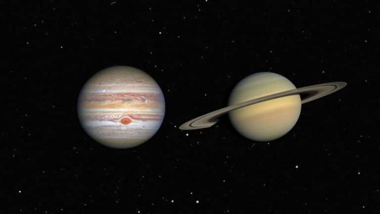 Allineamento di Giove e Saturno