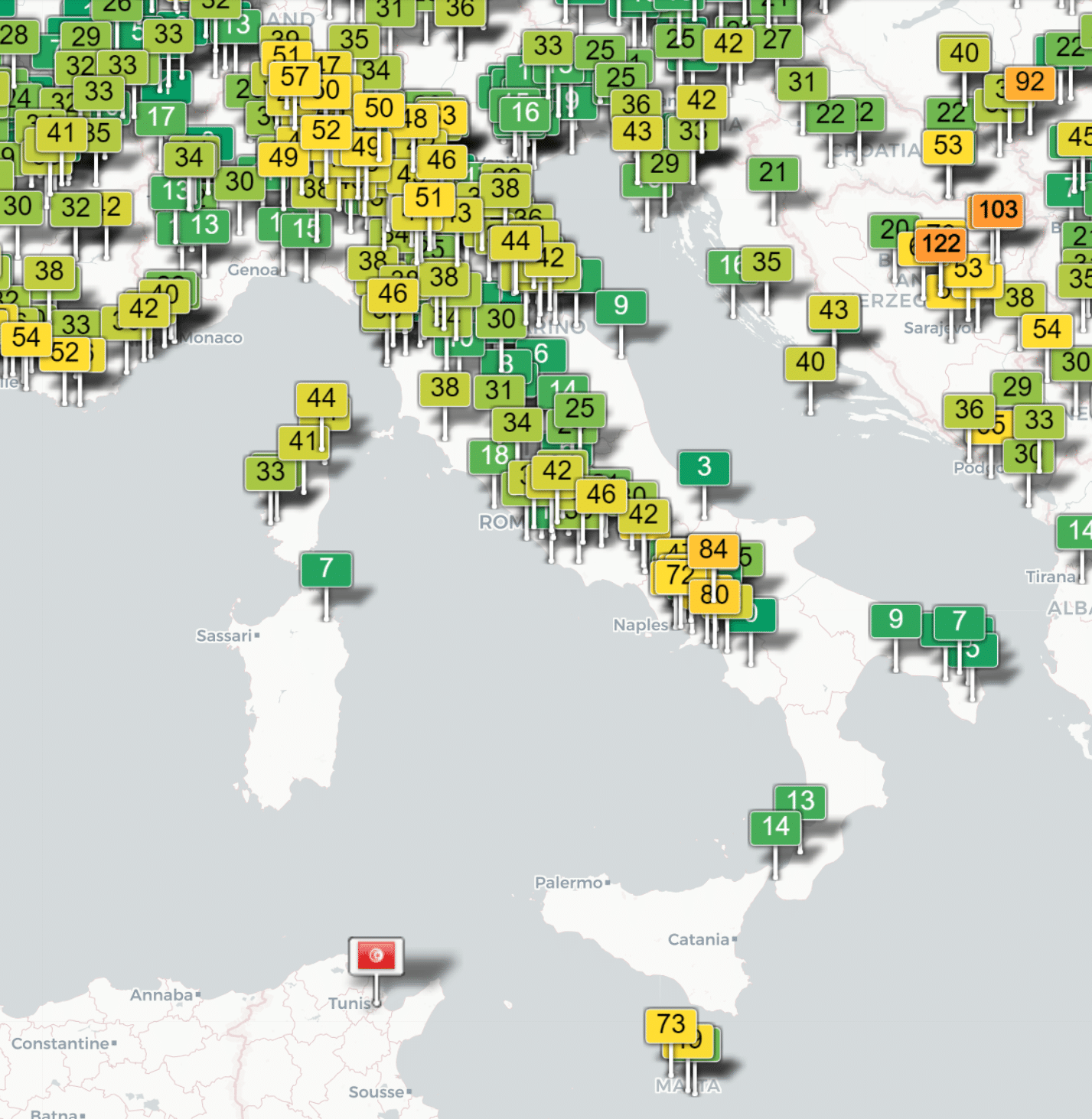 World Air Quality Index
