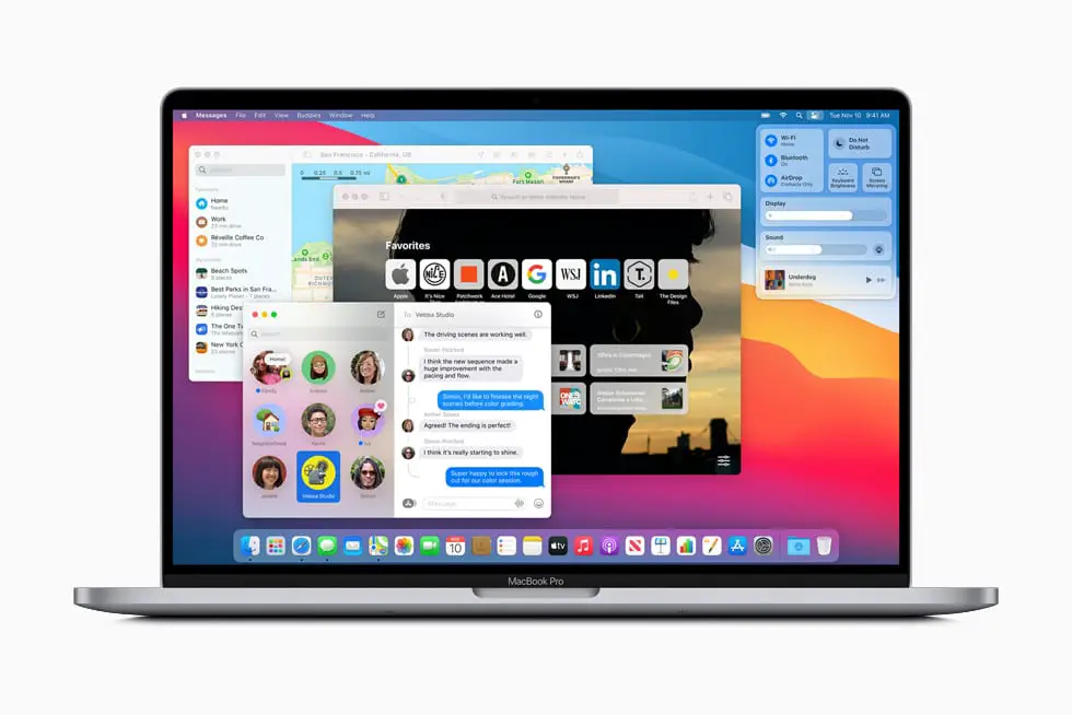 Apple Big sur app macOS