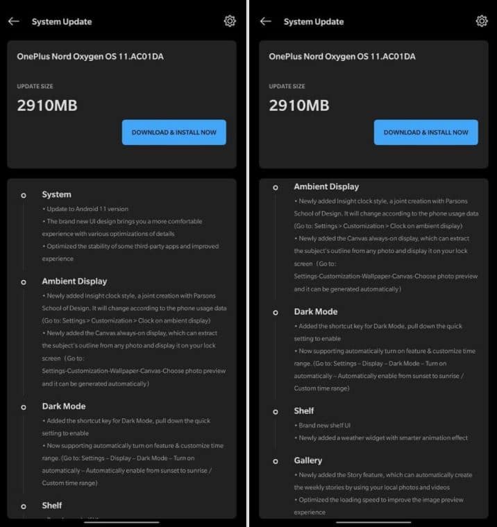 android 11 su oneplus nord