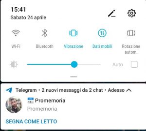 Come creare un promemoria su Telegram risultato