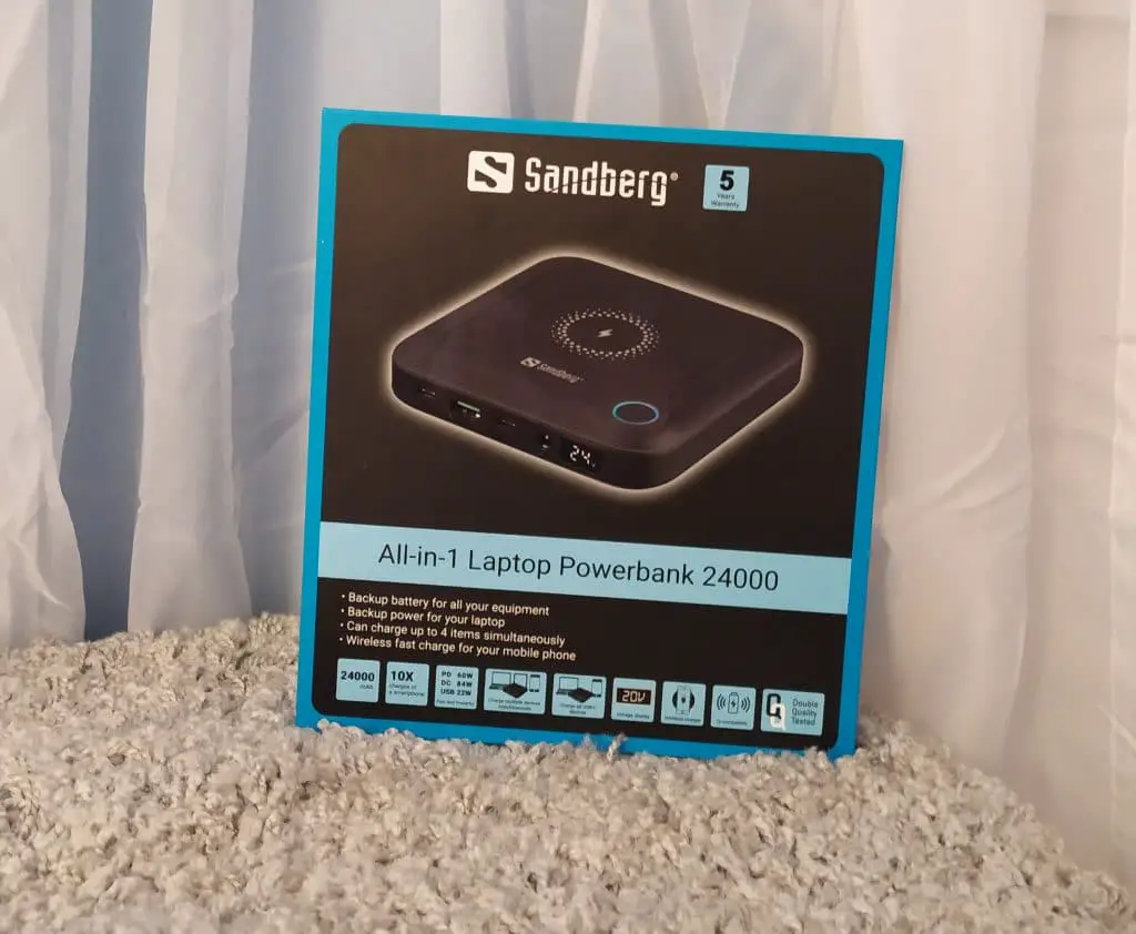 sandberg laptop powerbank 24000