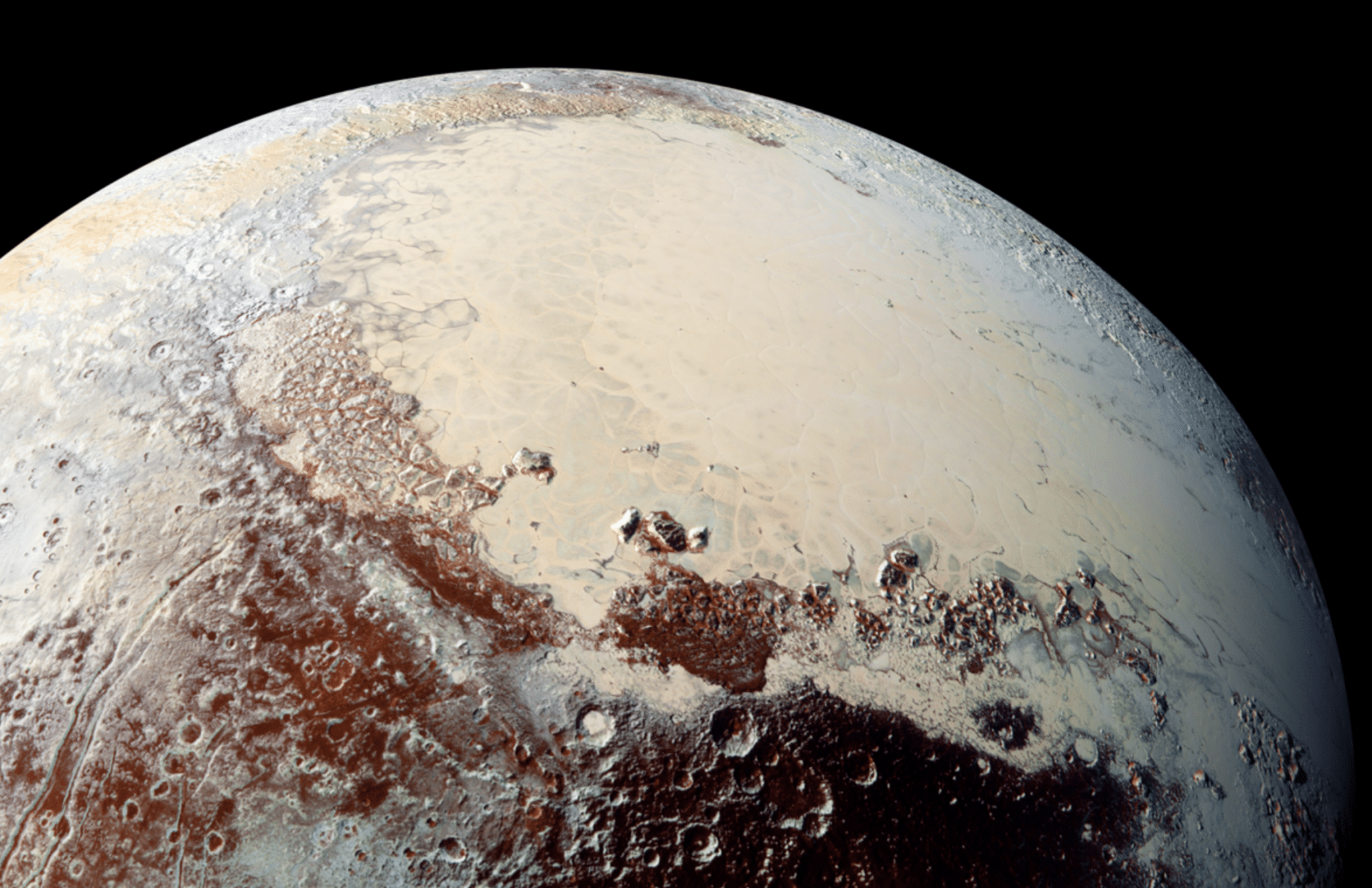 Mountains on Pluto