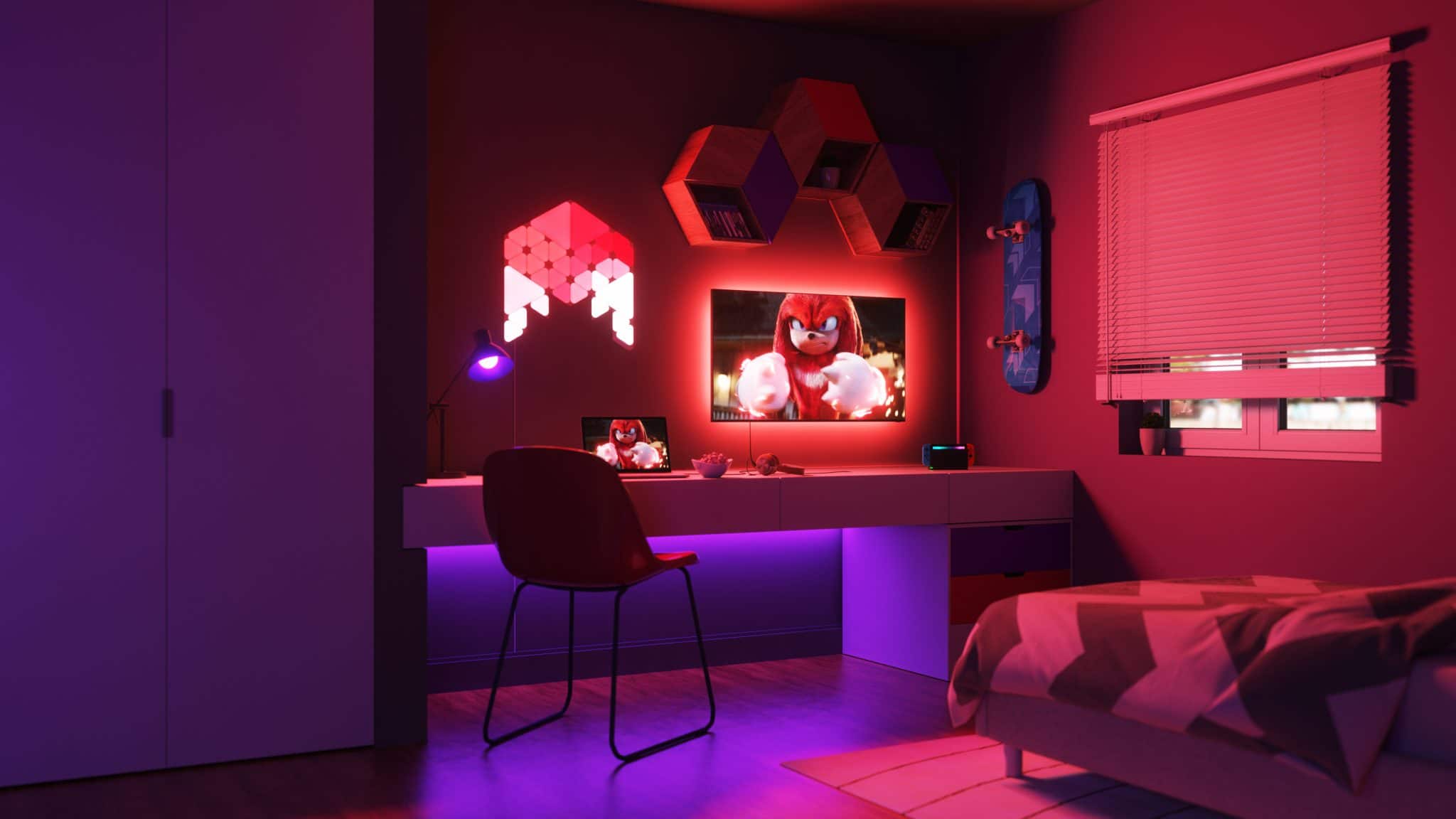 Nanoleaf e sonic: il film 2, una linea ispirata all'iconico personaggio