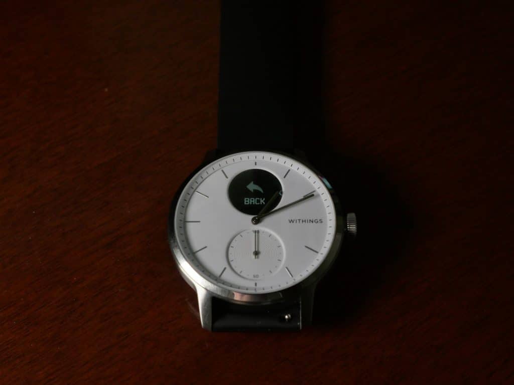 withings scanwatch back