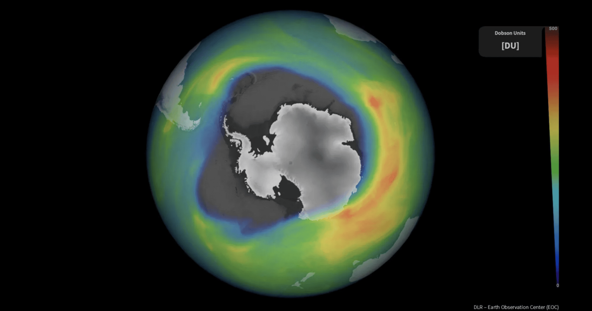 Gigantic hole in the ozone layer