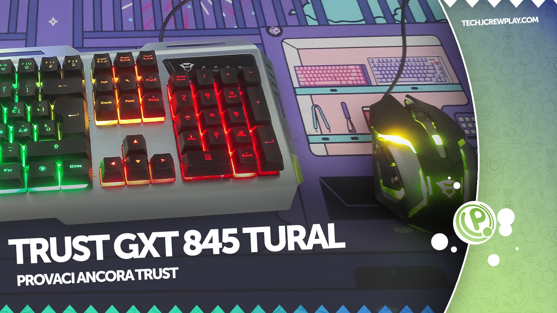 Trust GXT 845 Tural Combo Teclado + Ratón Gaming