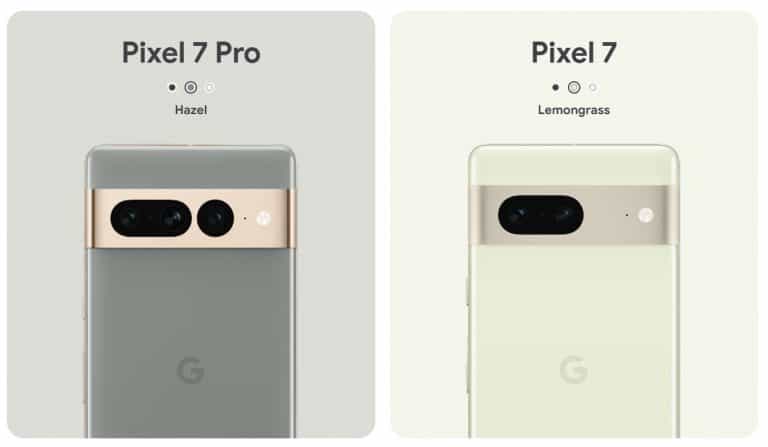 Google Pixel 7 e 7 Pro