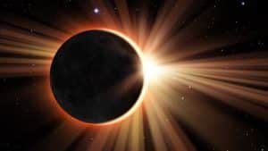 Hybrid solar eclipse