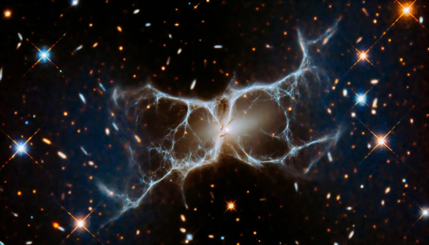 Galassia osservata nello spazio profondo