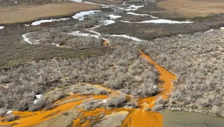 I fiumi dell'alaska si tingono d'arancione: il cambiamento climatico all'origine del fenomeno