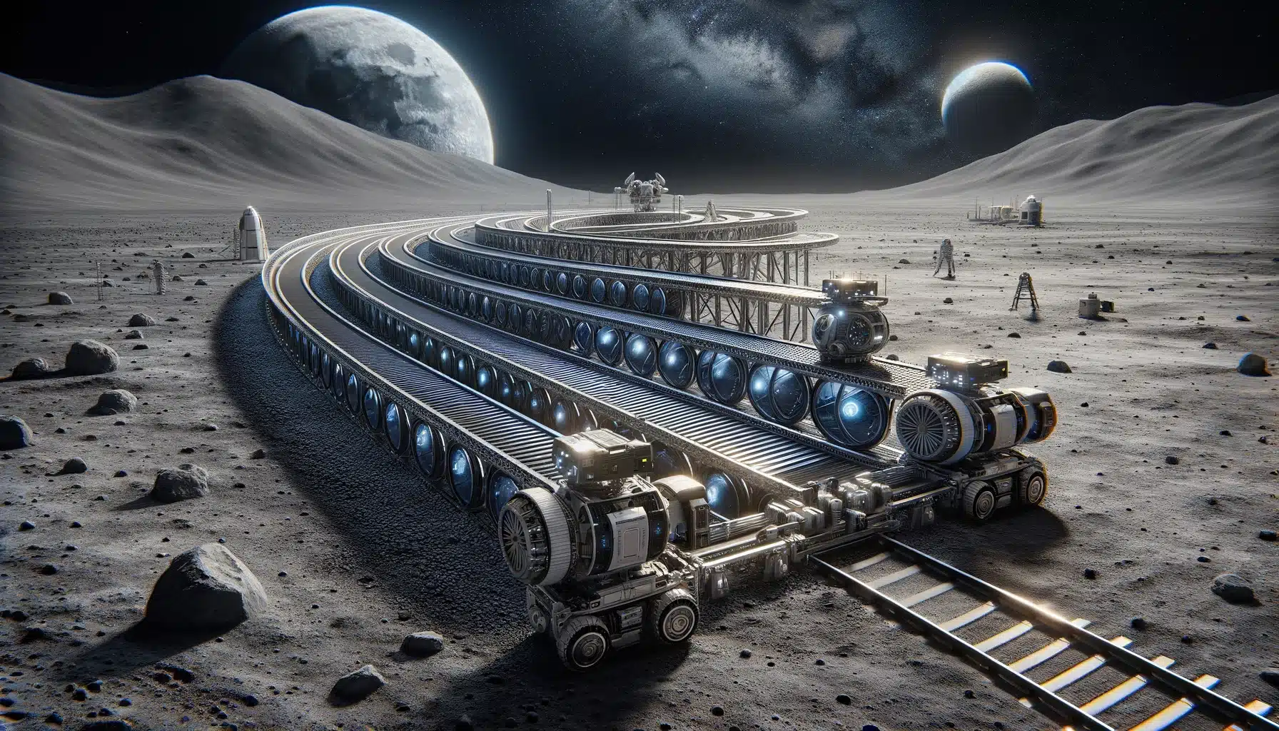 Ferrovia lunare | basi | nasa