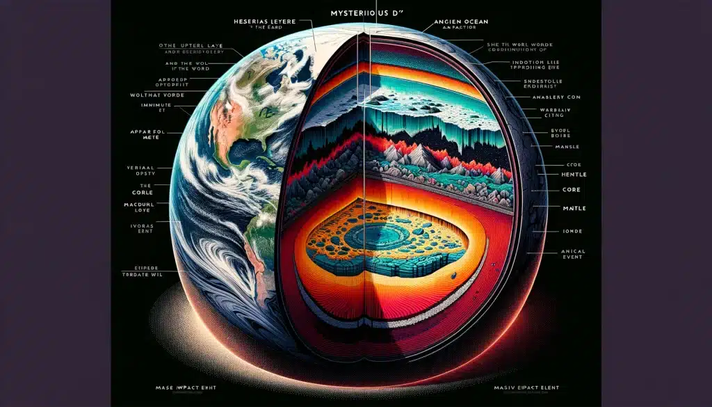 L'affascinante zona d" della terra: nuovo studio rivela antichi oceani e collisioni planetarie