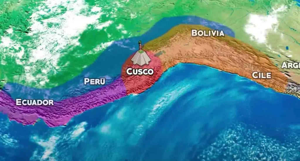 mappa civiltà Incas