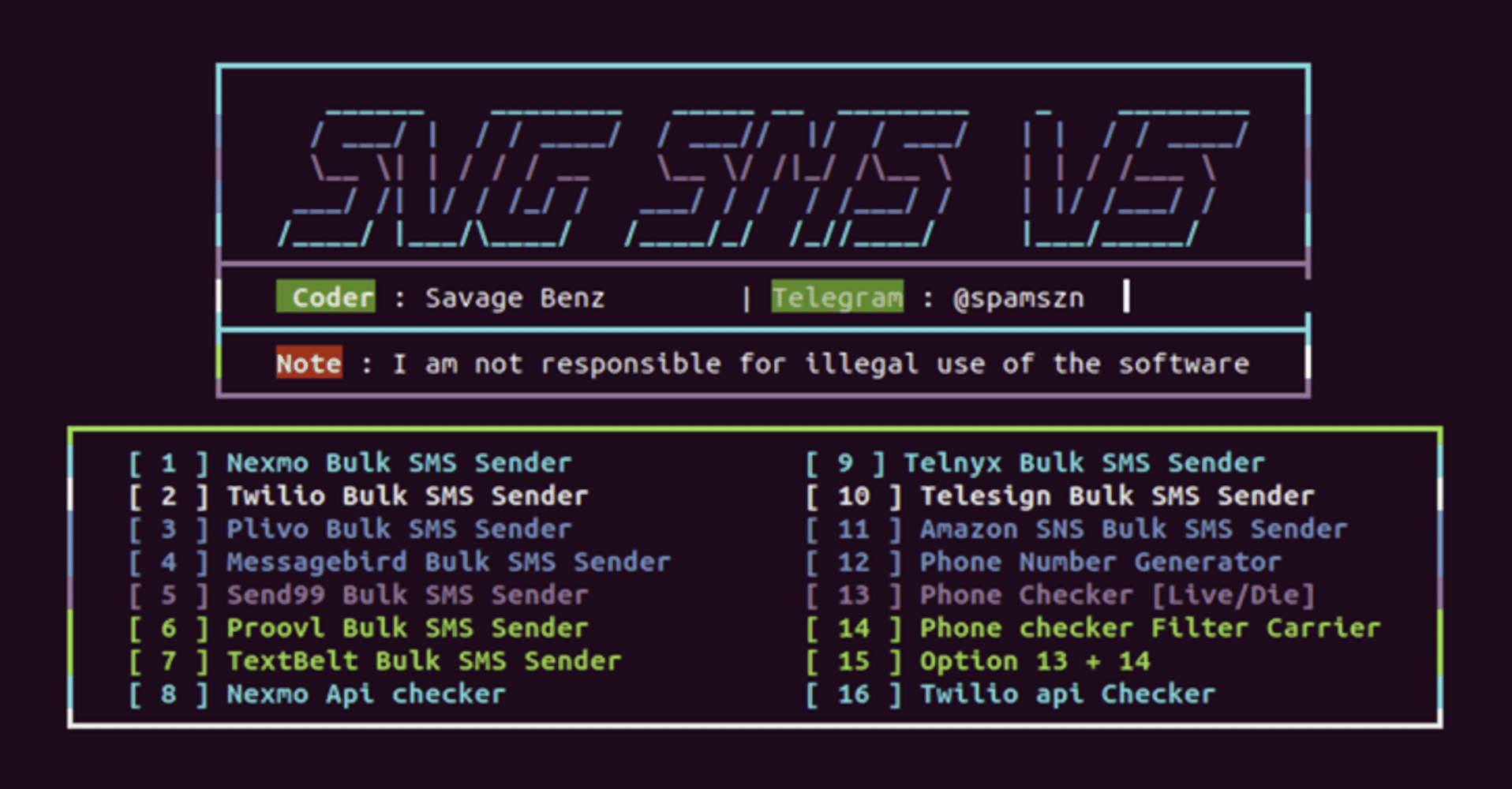 Xeon sender