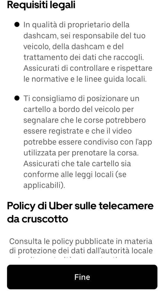 Dashcam in auto? Uber sceglie la sicurezza