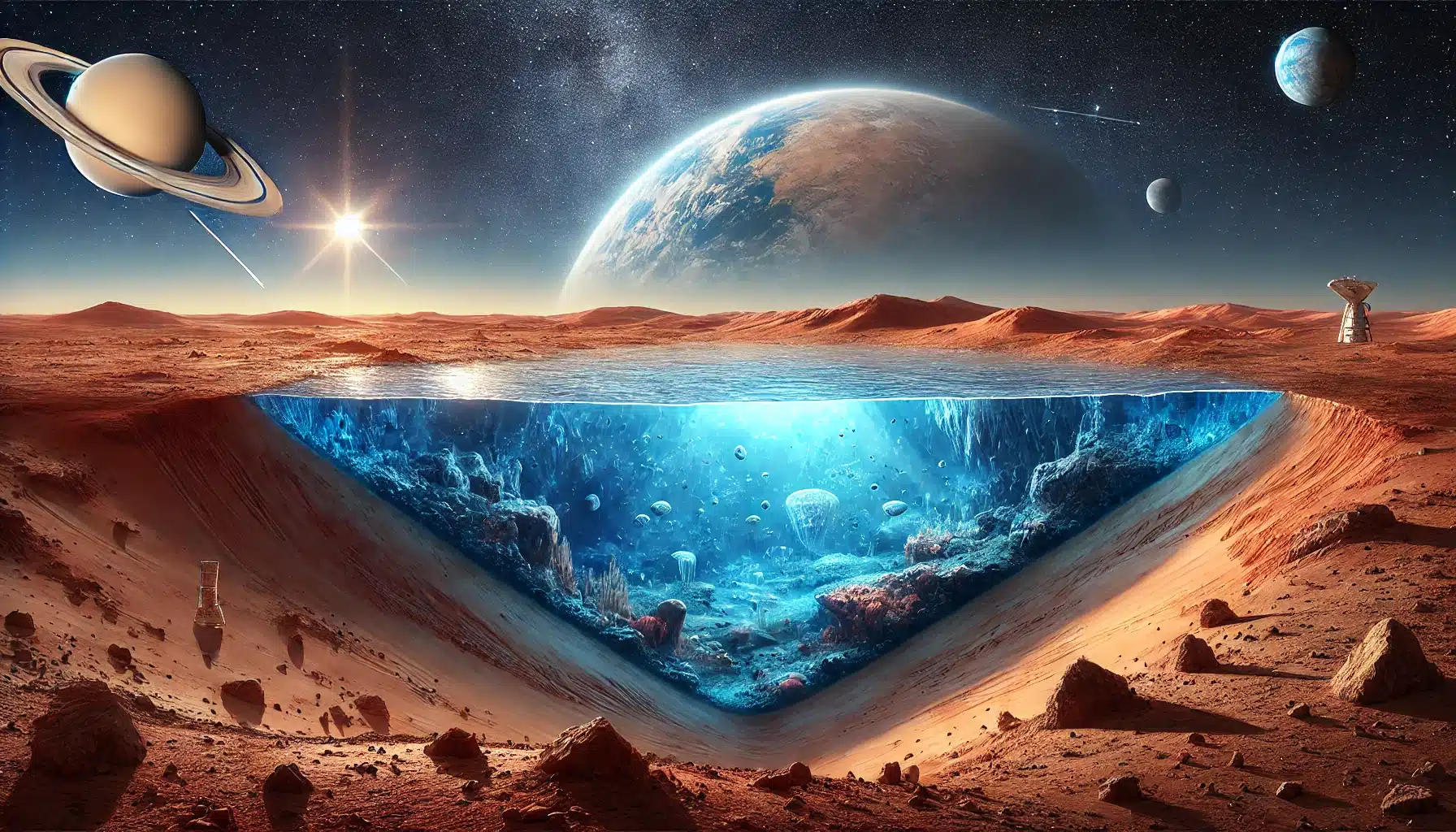 Marte nasconde oceani sotterranei cambia la storia della scienza