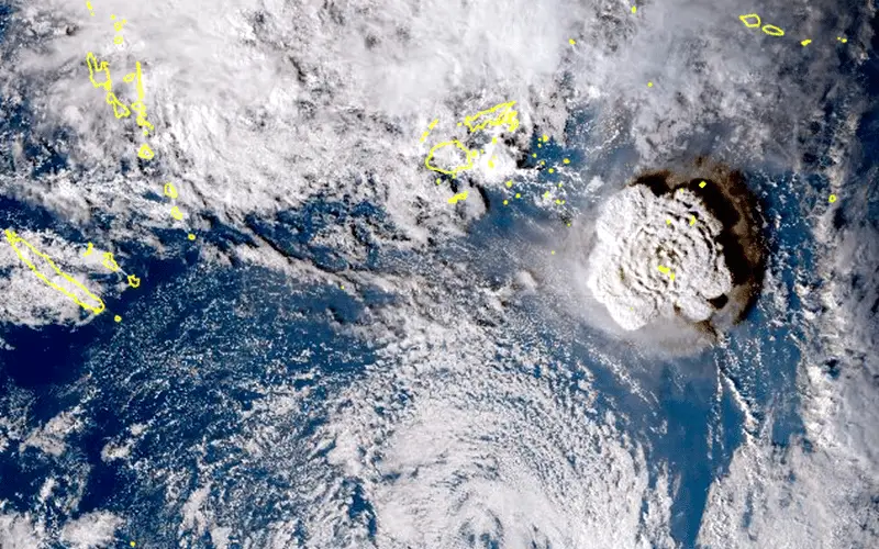 Vulcano hunga tonga e l'eruzione più potente mai registrata