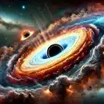 La grande abbuffata di due buchi neri: quando l'universo ci mostra il suo lato affamato (che spettacolo pericoloso, no? )