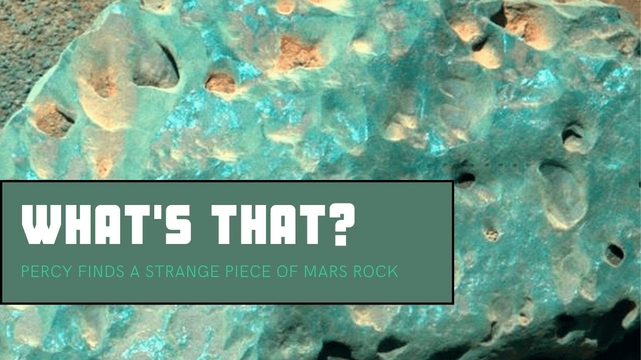 Roccia verde su marte