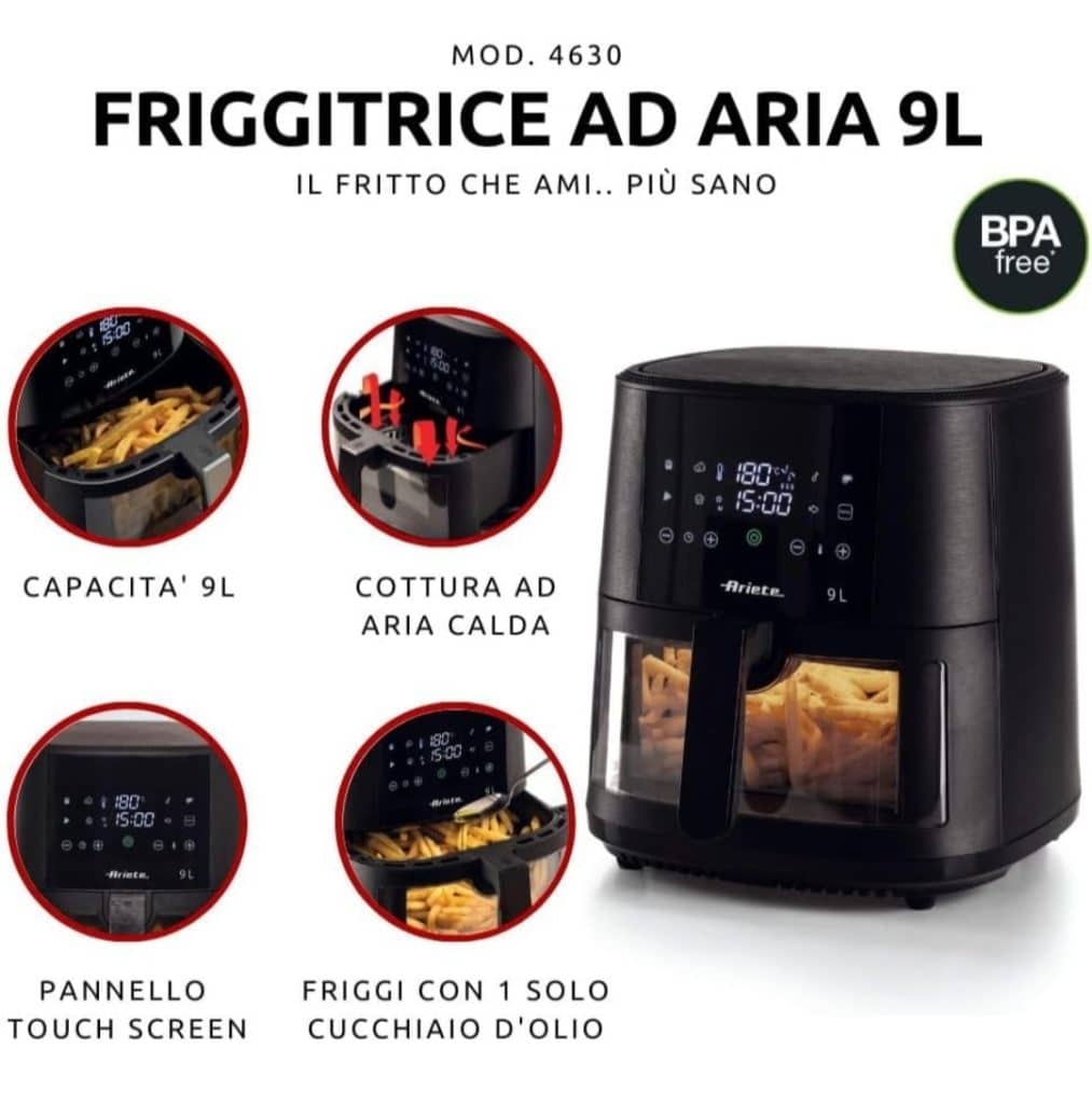 Friggitrice ad aria ariete 4630 in super offerta su amazon!