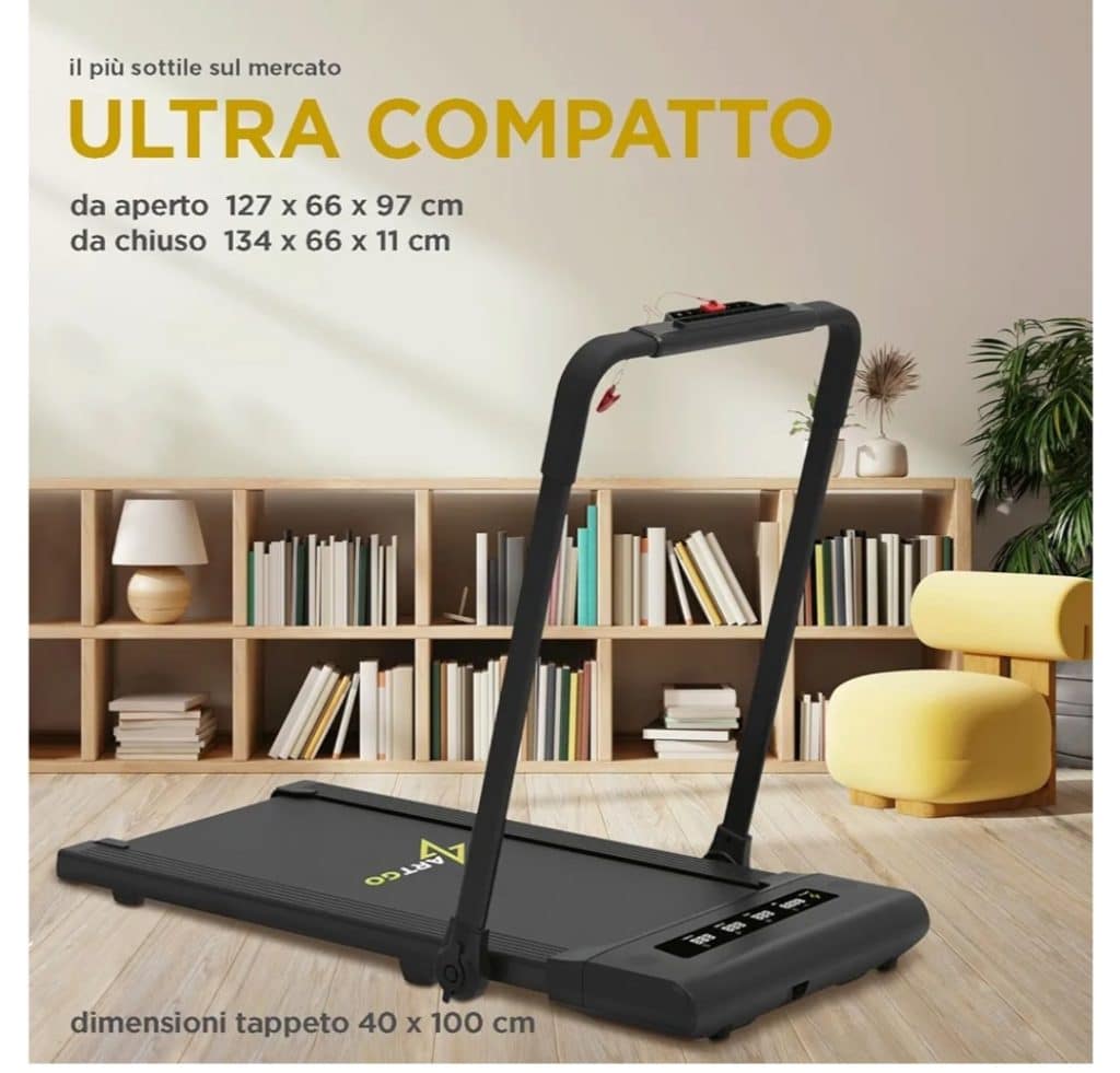 Artgo tapis roulant elettrico salvaspazio: sconto amazon del 25%, la tua forma fisica a portata di click!