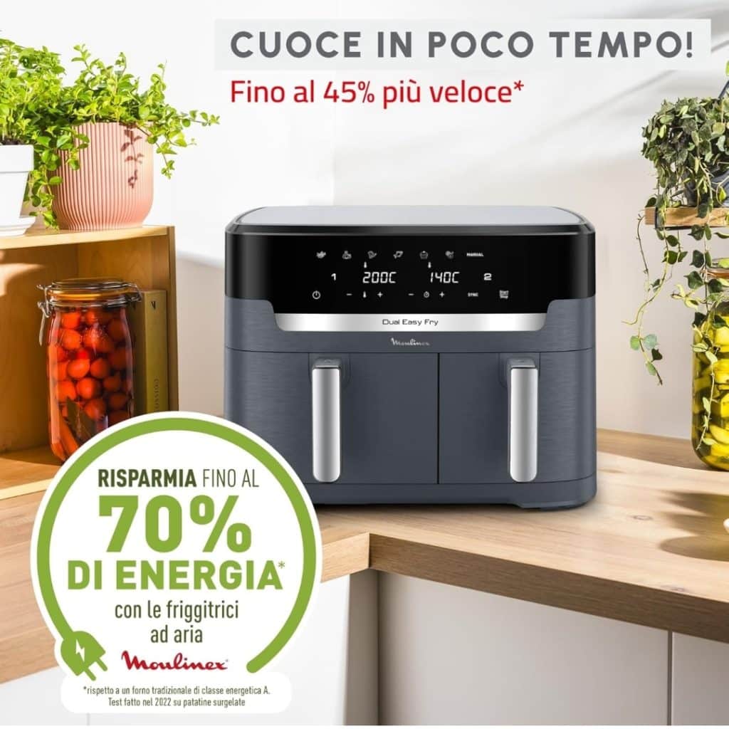 Moulinex xxl dual easy fry ez942b: doppia cottura, massimo gusto, minimo sforzo! %moulinex xxl dual easy fry ez942b: doppia cottura, massimo gusto, minimo sforzo! Count(title)% Moulinex xxl dual easy fry ez942b: doppia cottura, massimo gusto, minimo sforzo!