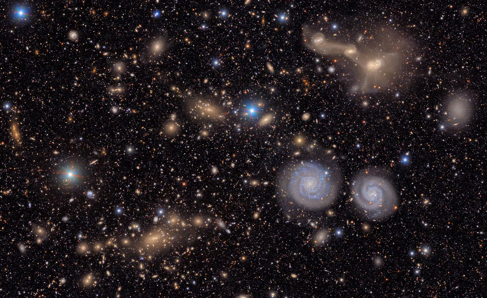 Cosmic latte: perché il colore medio dell’universo è beige %cosmic latte: perché il colore medio dell’universo è beigecount(title)% Galassie osservate nel cielo profondo