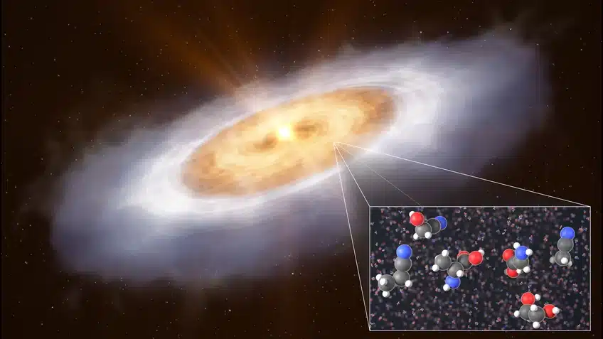 Vita nello spazio: scoperti composti organici complessi attorno a una giovane stella