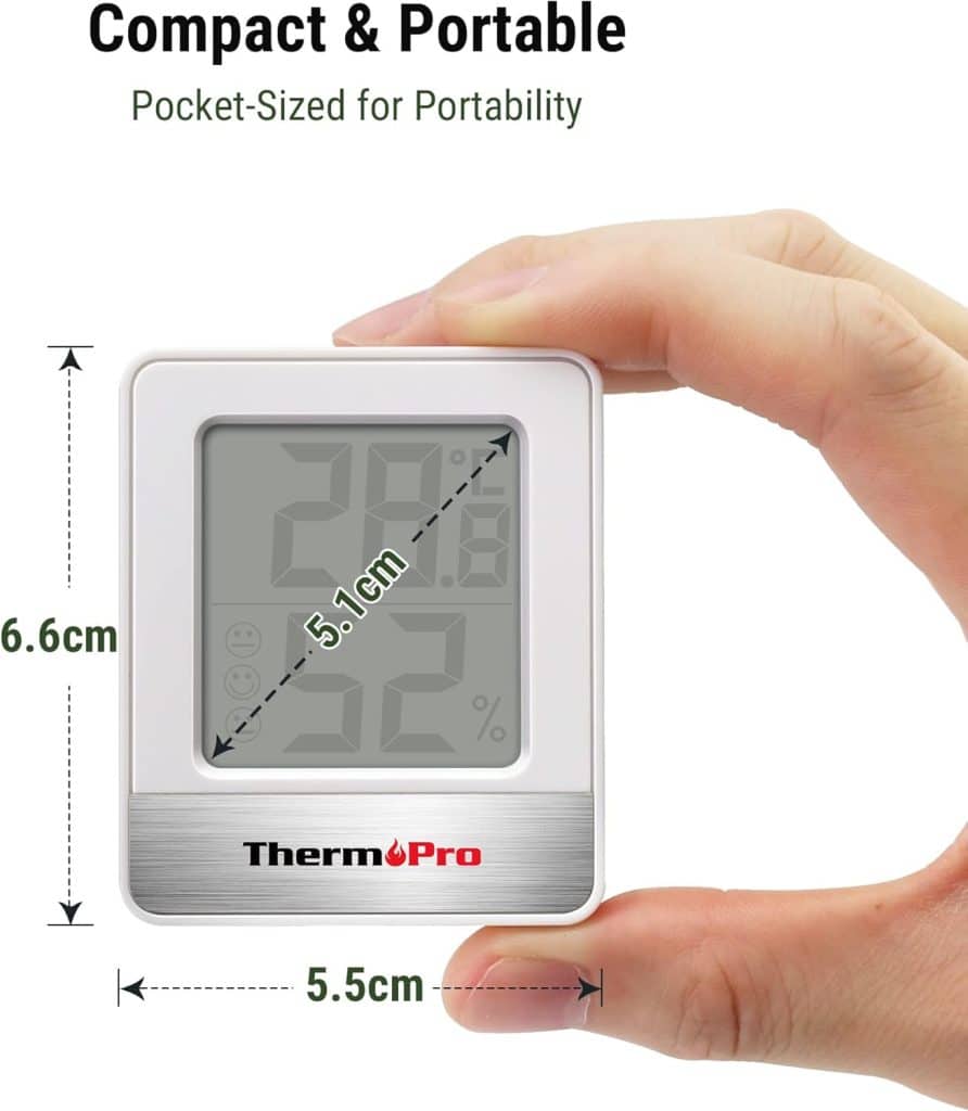 Thermopro tp49 piccolo igrometro digitale per interni