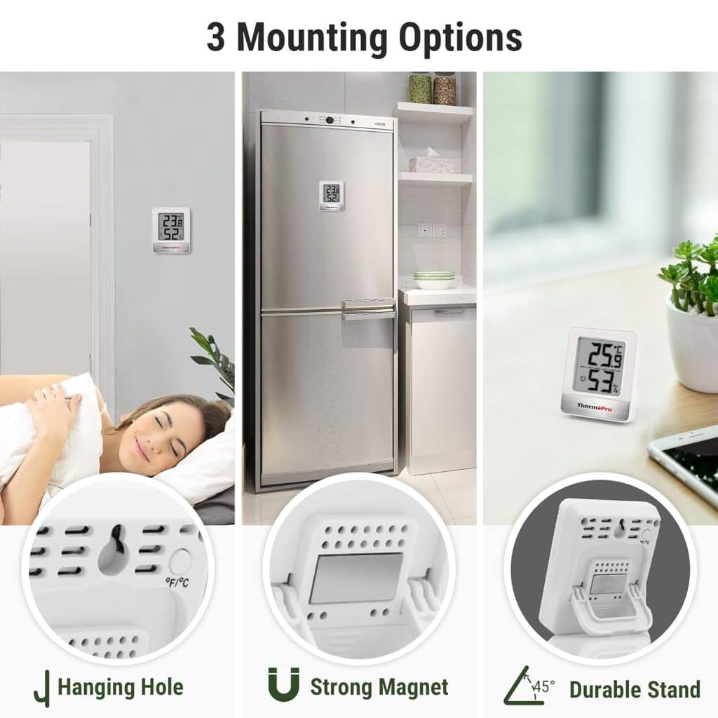 Thermopro tp49 piccolo igrometro digitale per interni