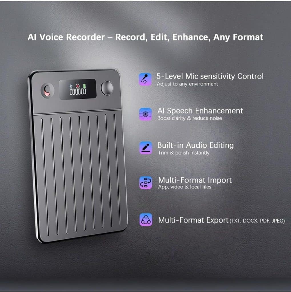 Woeaozy: il registratore ai che trasforma le tue parole in testo