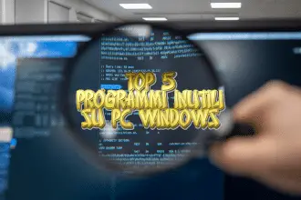 Programmi inutili su windows