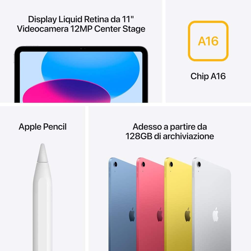 Apple ipad con chip a16: display da 11'' e 128 gb di spazio %apple ipad con chip a16: display da 11'' e 128 gb di spaziocount(title)% Apple ipad con chip a16: display da 11'' e 128 gb di spazio