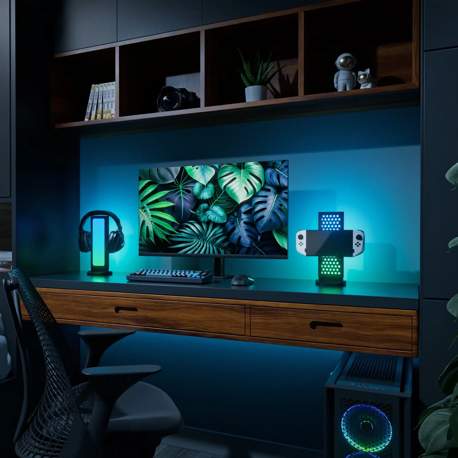 Nanoleaf setup da scrivania (1)