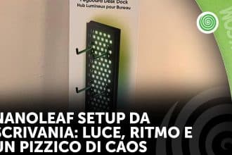 Nanoleaf setup da scrivania: luce, ritmo e un pizzico di caos digitale