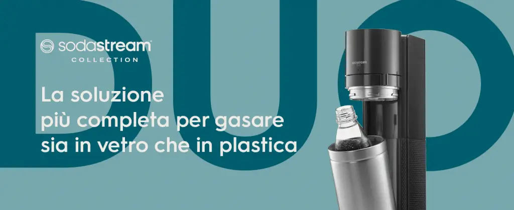 Sodastream duo: un gasatore, 2 soluzioni per la tua acqua