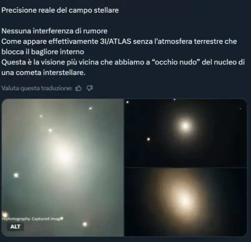 3i atlas è un enigma astronomico o stiamo leggendo male le immagini?