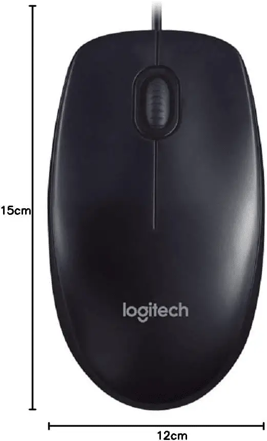 Logitech m90 mouse usb cablato, 1000 dpi, ambidestro