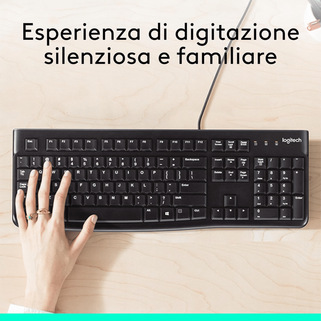Logitech k120: tastiera semplice e pronta all'uso %logitech k120: tastiera semplice e pronta all'usocount(title)% Logitech k120: tastiera semplice e pronta all'uso