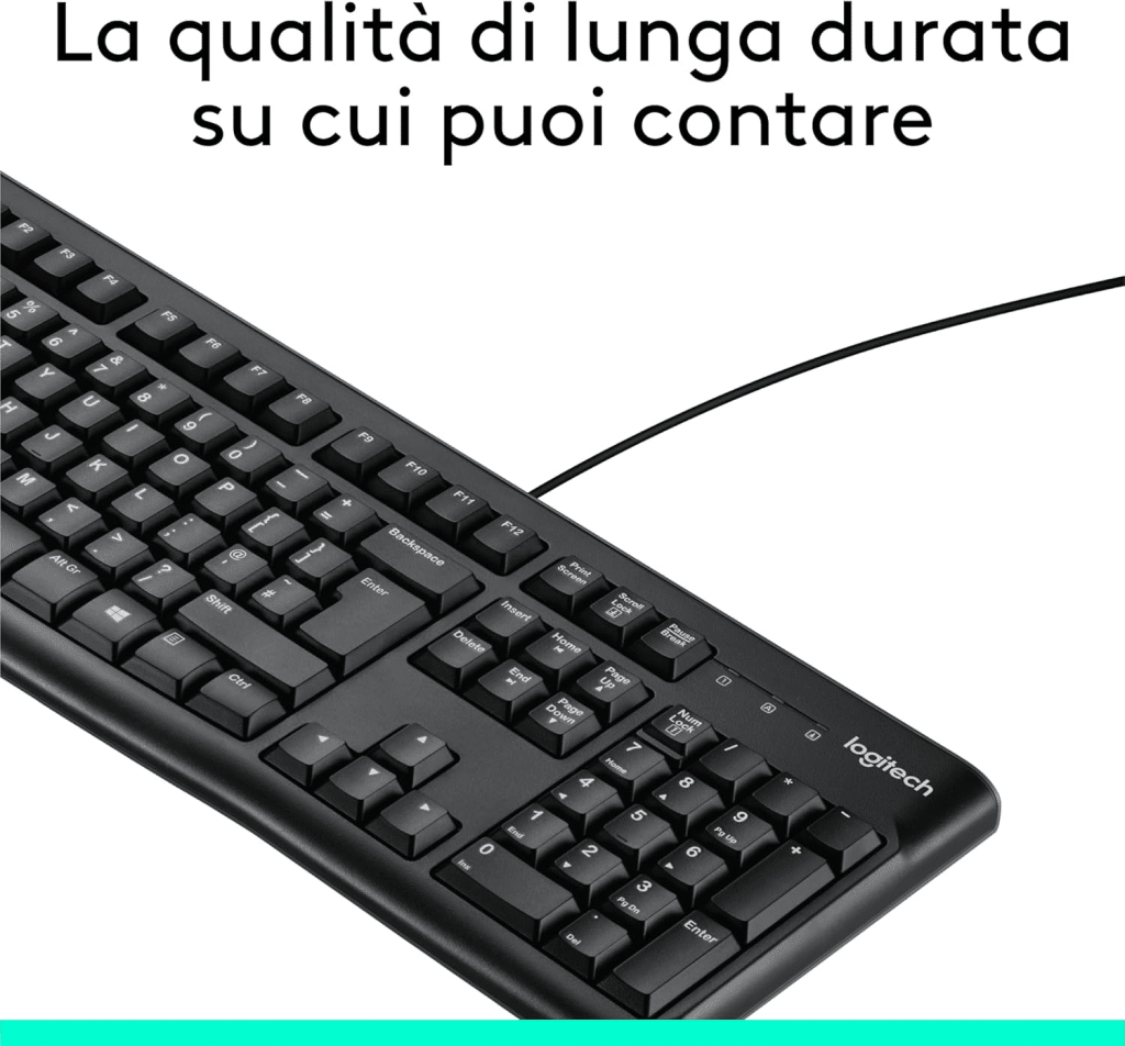 Logitech k120: tastiera semplice e pronta all'uso %logitech k120: tastiera semplice e pronta all'usocount(title)% Logitech k120: tastiera semplice e pronta all'uso