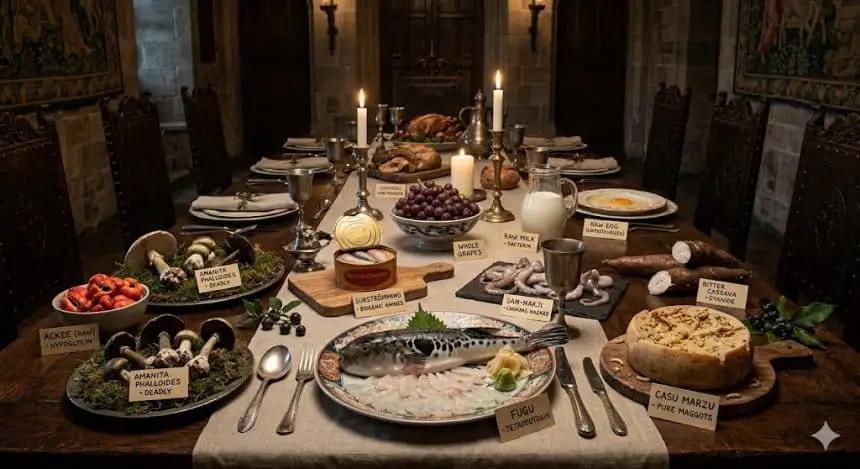 Guida ai cibi più pericolosi del mondo