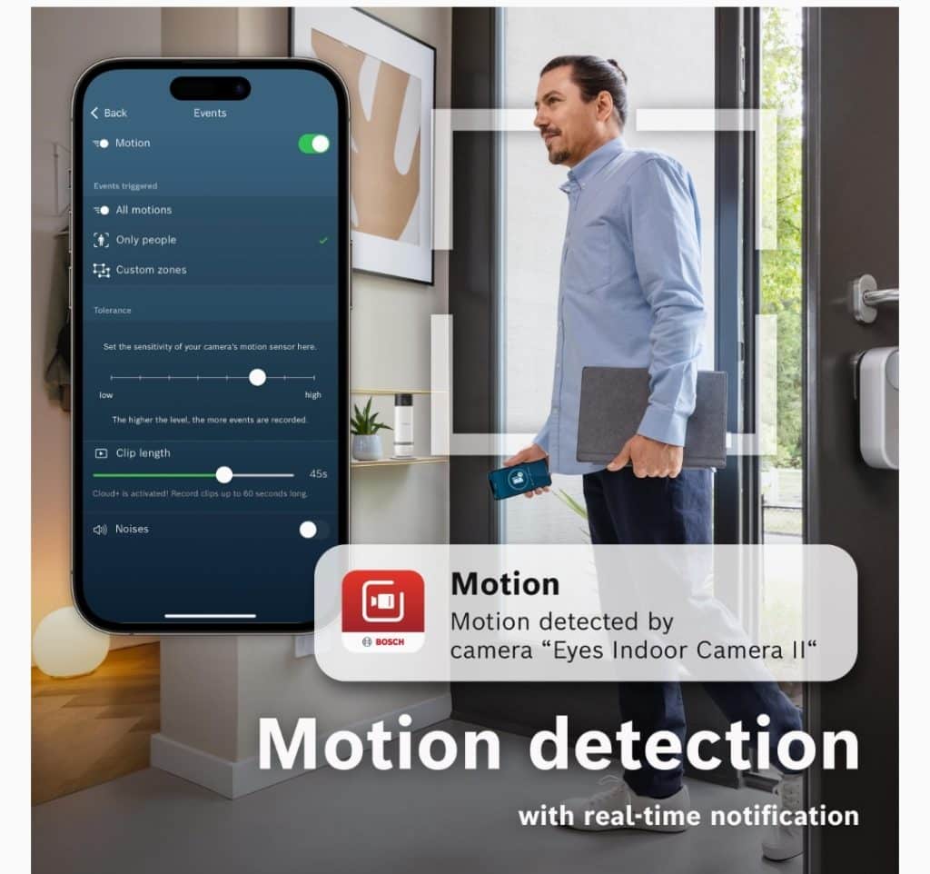 Bosch eyes ii: sicurezza intelligente e design discreto