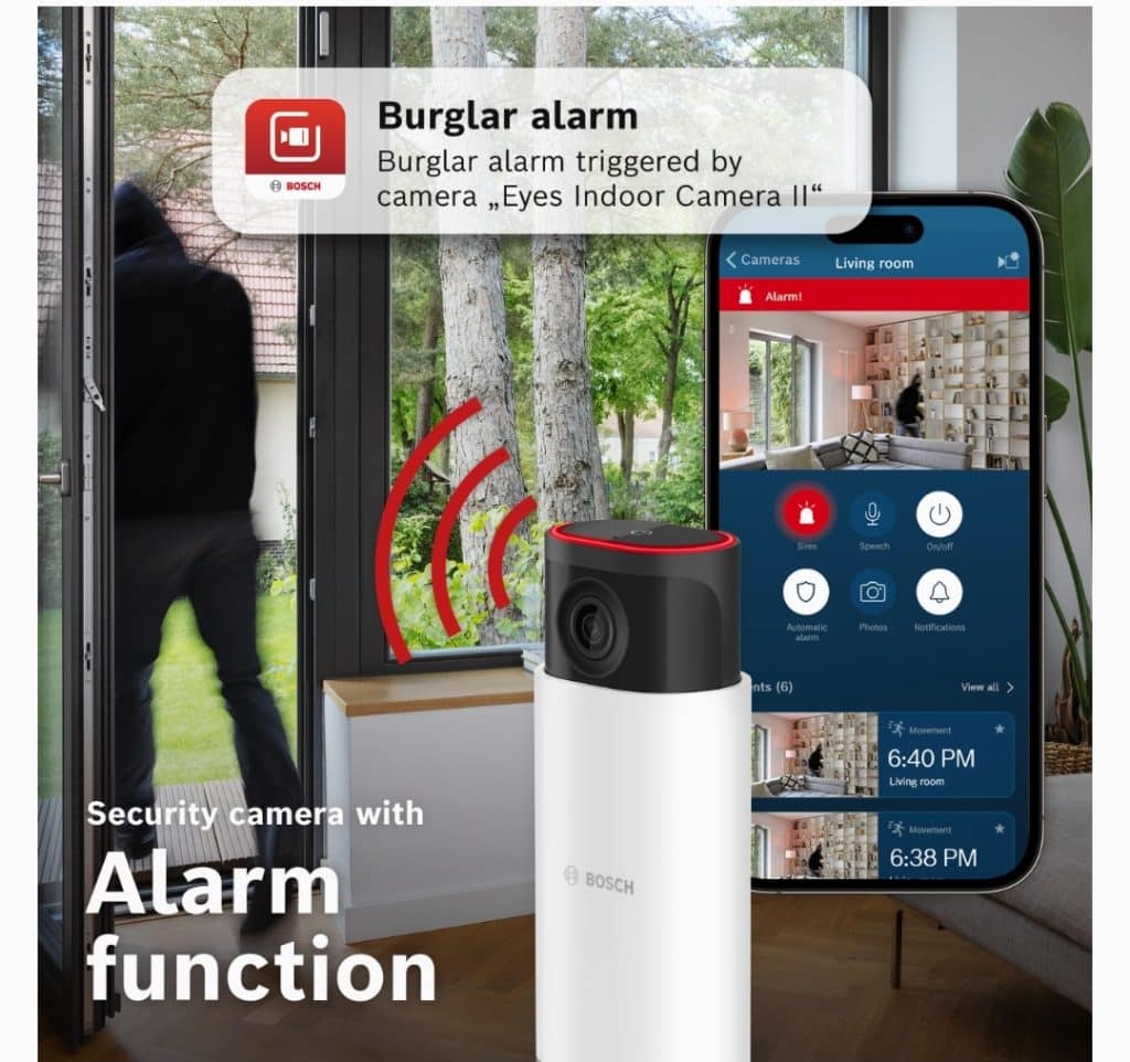 Bosch eyes ii: sicurezza intelligente e design discreto